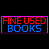 Red Fine Used Books Neon Sign