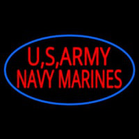 Us Army Navy Marines Neon Sign