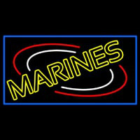 Yellow Marines Neon Sign