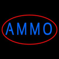 Blue Ammo Neon Sign