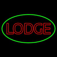 Double Stroke Lodge Neon Sign