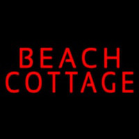 Red Beach Cottage Neon Sign