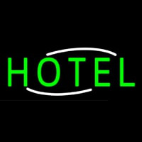 Simple Green Hotel Neon Sign