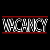 White Vacancy Neon Sign