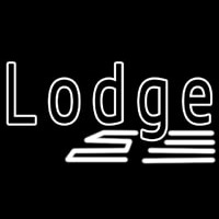 Double Stroke Lodge Neon Sign