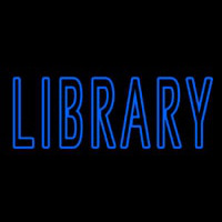 Double Stroke Library Neon Sign