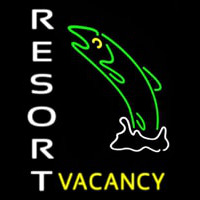 Resort Vacancy With Fish Neon Sign