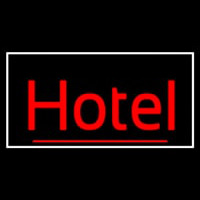 Cursive Red Hotel 1 Neon Sign