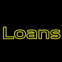 Cursive Loans Neon Sign