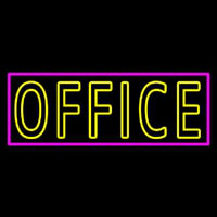 Double Stroke Office Pink Borer 1 Neon Sign