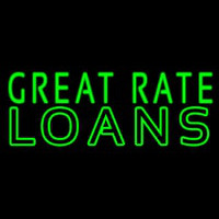 Great Rate Loans Neon Sign