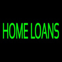 Green Home Loans Neon Sign