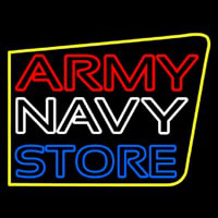 Army Navy Store Neon Sign