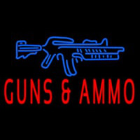 Gun Ammo Neon Sign