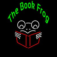 The Book Frog Neon Sign