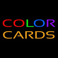 Color Cards Neon Sign