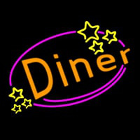 Diner With Star Neon Sign