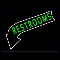 Restrooms Neon Sign