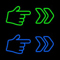 Pointer Arrow Hand Neon Sign