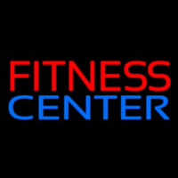 Fitness Center In Red Neon Sign