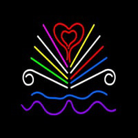 Love Book Logo Neon Sign